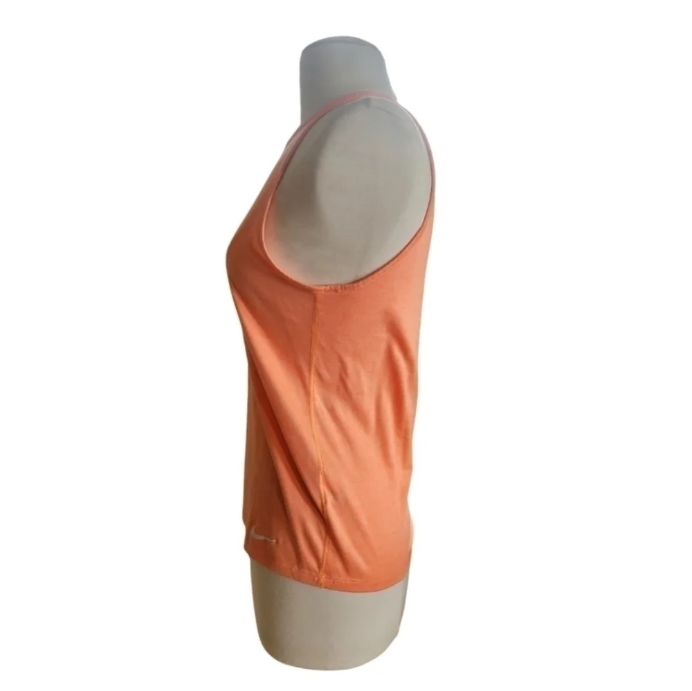 💚 Nike Dri Fit Orange Athletic Crew Neck Tank